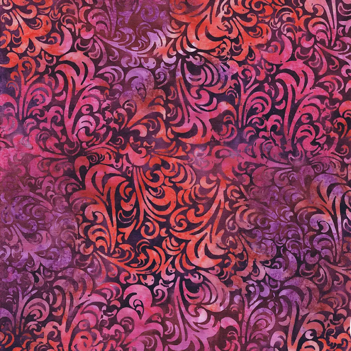 Batiks Elementals Twirl & Swirl Tulip Time Fabric Yardage