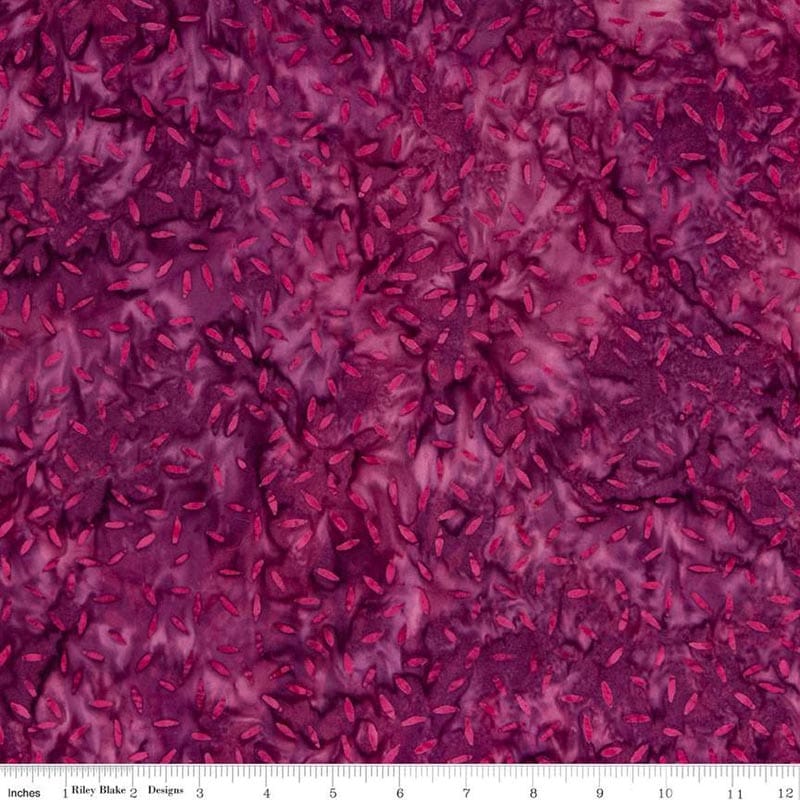 Expressions Batiks Elementals Magenta Fabric Yardage