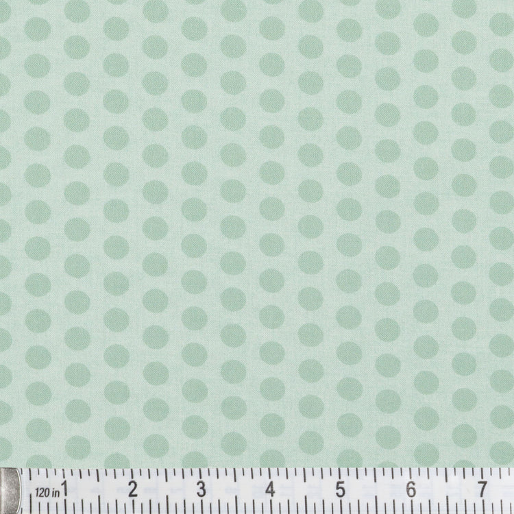Linen Dot Seafoam 108" Wide Quilt Backing Fabric