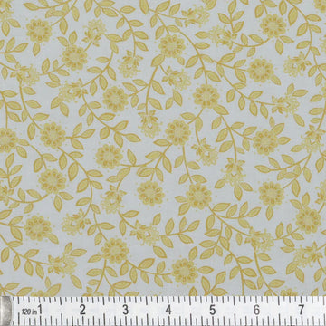 Field Floral Honey 108" Wide Quilt Backing Fabric