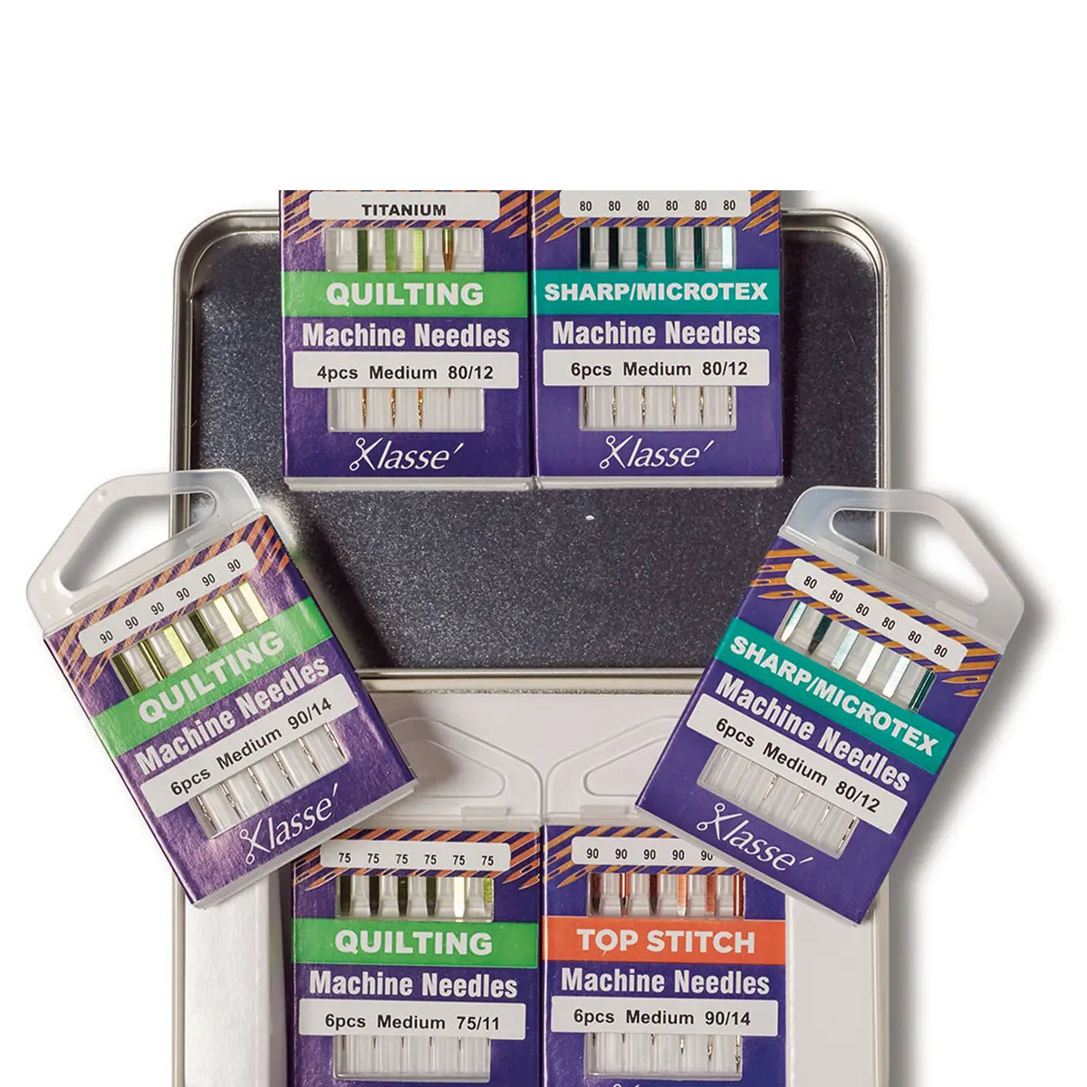 Klasse 6PC Quilting Needle Variety Tin