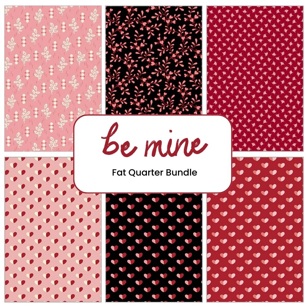 Be Mine Fat Quarter Bundle - fat quarter quilt fabric cut