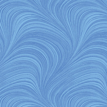Wave Texture - Blue 108" Wide Quilt Backing Fabric - image 1 - wide quilt backing fabric for longarm quilting