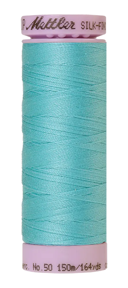 Mettler Cotton Silk Finish 50wt 150m Blue Curacao