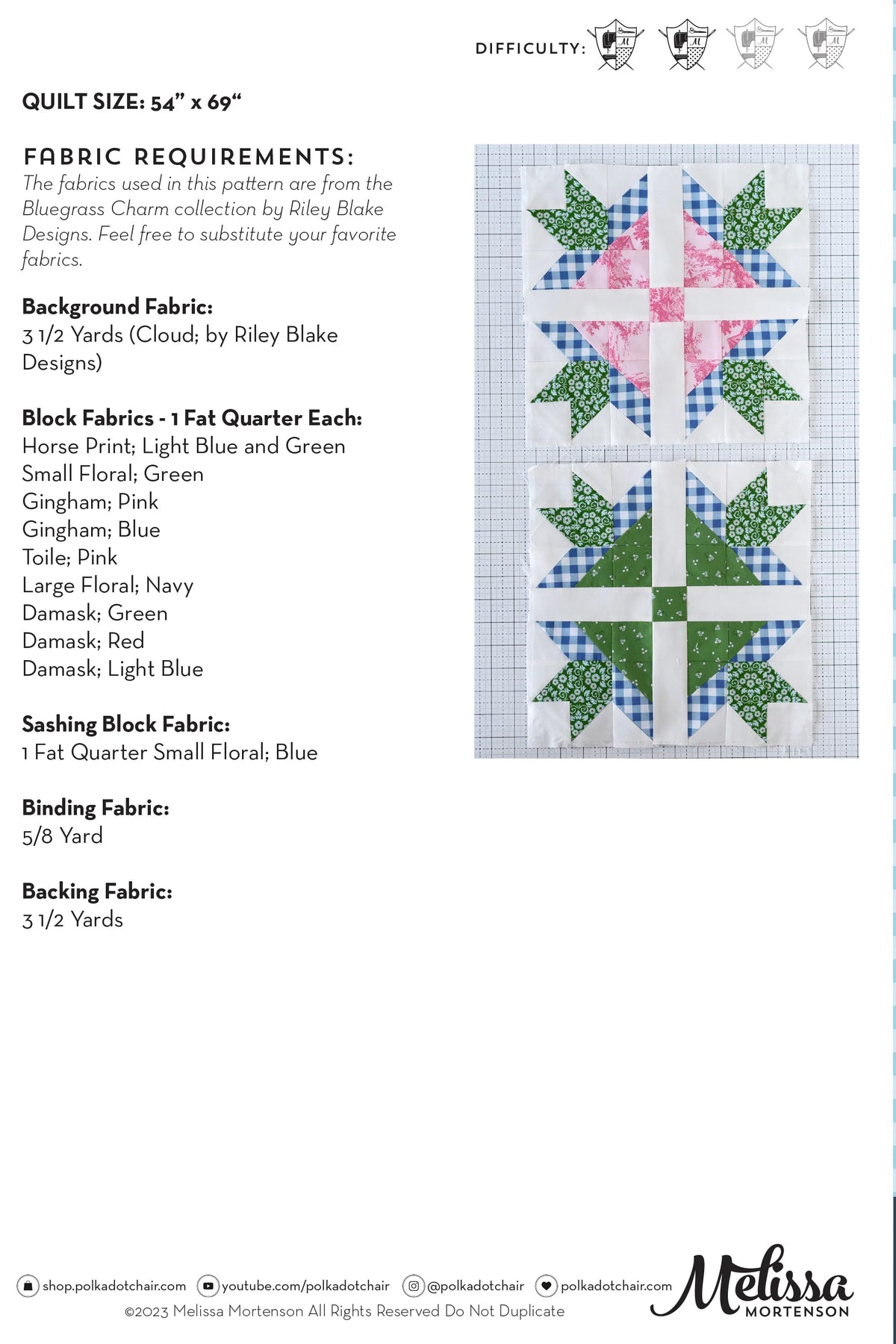 Bluegrass Crossing Quilt Pattern