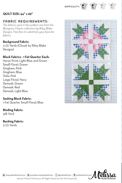 Bluegrass Crossing Quilt Pattern