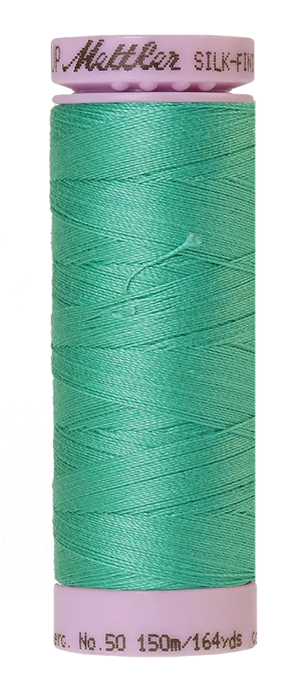Mettler Cotton Silk Finish 50wt 150m Bottle Green