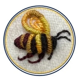 Garden of Embroidered Bugs book interior embroidery designs