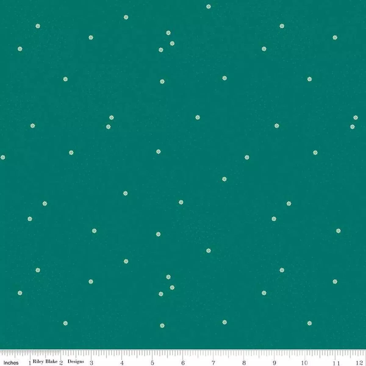 Dainty Daisy Jade Fabric Yardage