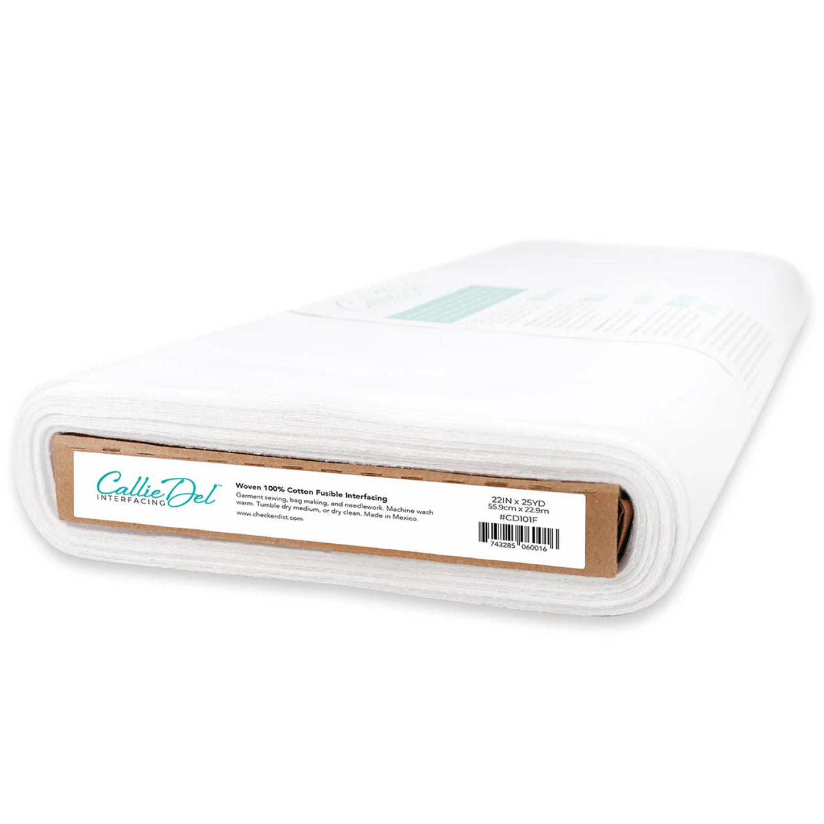 25 Yard Bolt of Callie Del Woven 100% Cotton Fusible Interfacing 22in Wide Full Bolt - quilting supply from Quilted Joy
