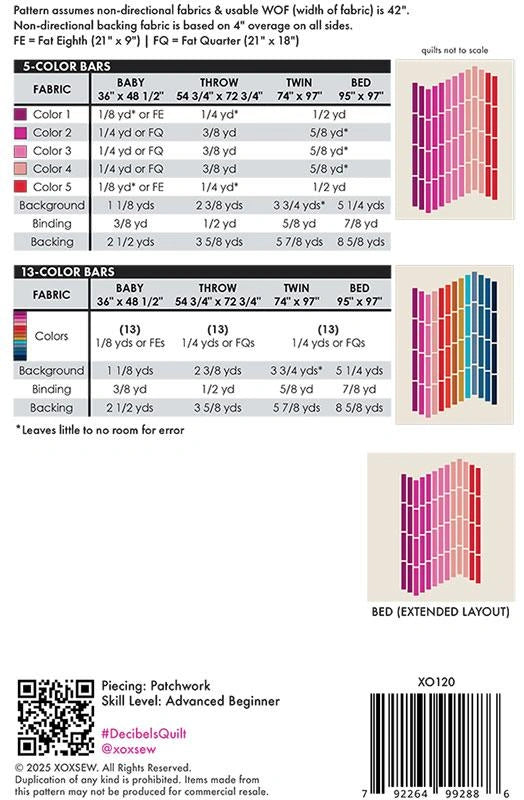 Decibels Quilt Pattern