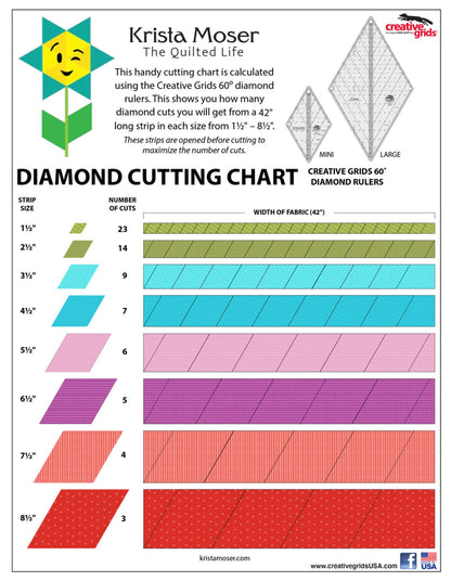 Mini 60 Degree Diamond Ruler