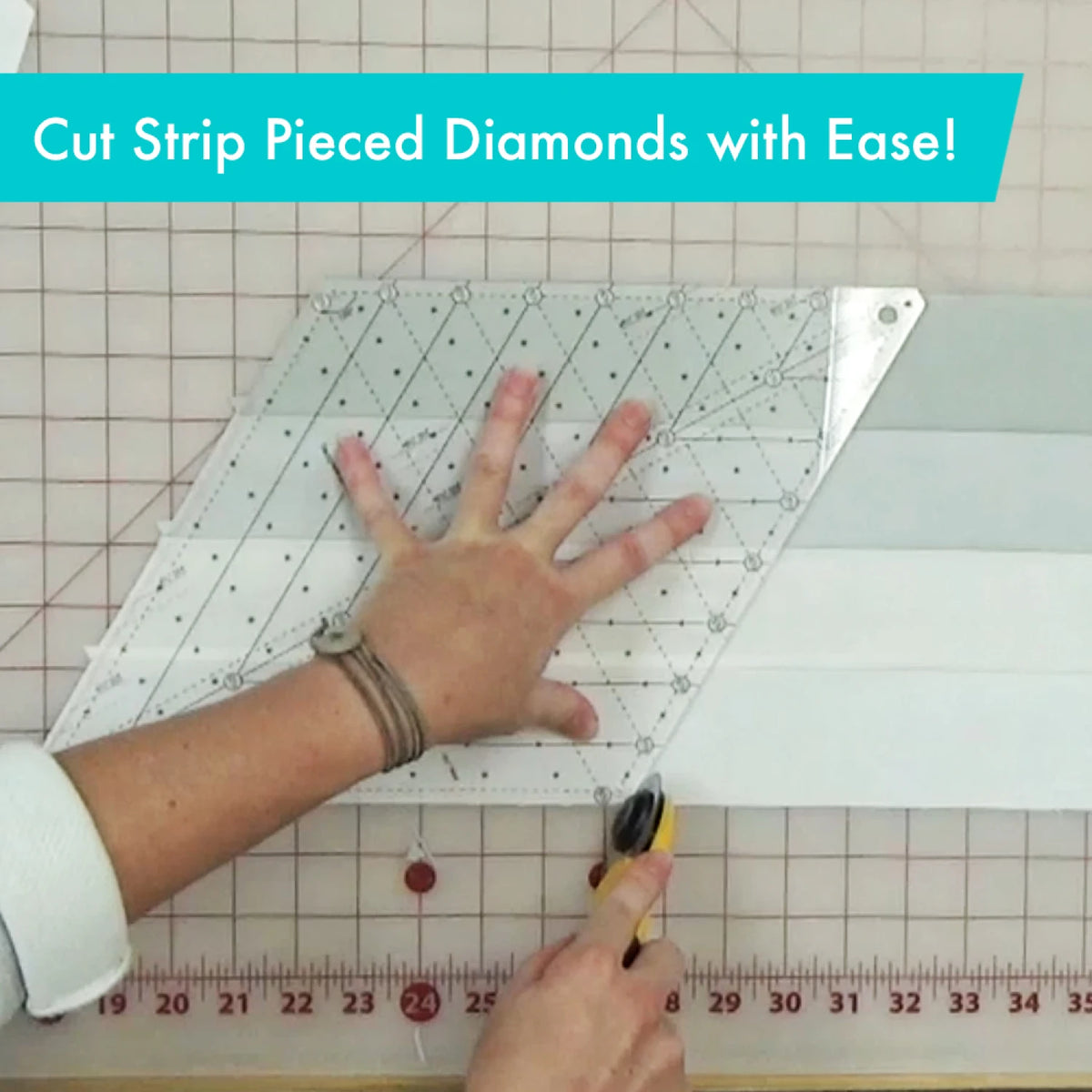 Creative Grids Quilt Ruler 60 Degree Diamond