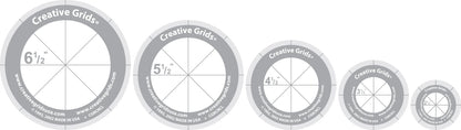 Creative Grids Quilt Ruler Circles Set of 5 - image 1 - quilting ruler for precision cutting
