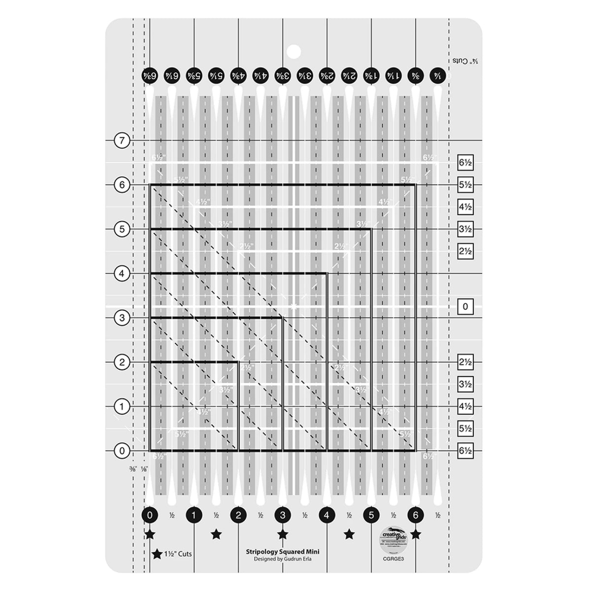 Creative Grids Stripology Squared Mini Quilt Ruler