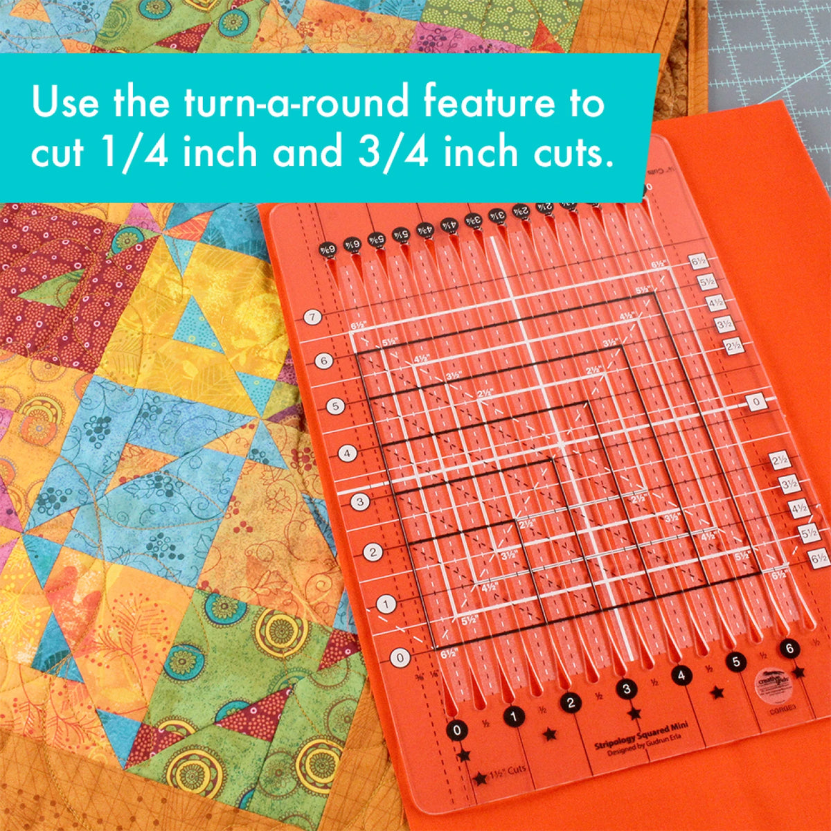 Creative Grids Stripology Squared Mini Quilt Ruler