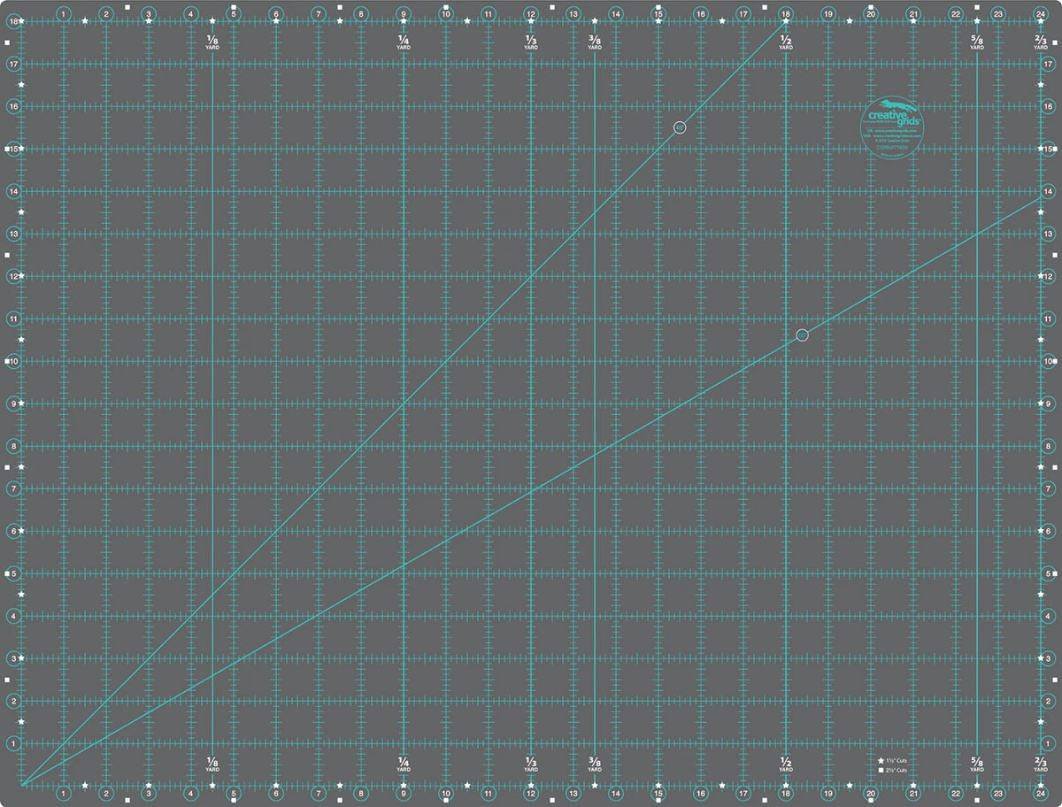 Creative Grids Self-Healing Double Sided Rotary Cutting Mat 18in x 24in - image 1 - quilting supply from Quilted Joy