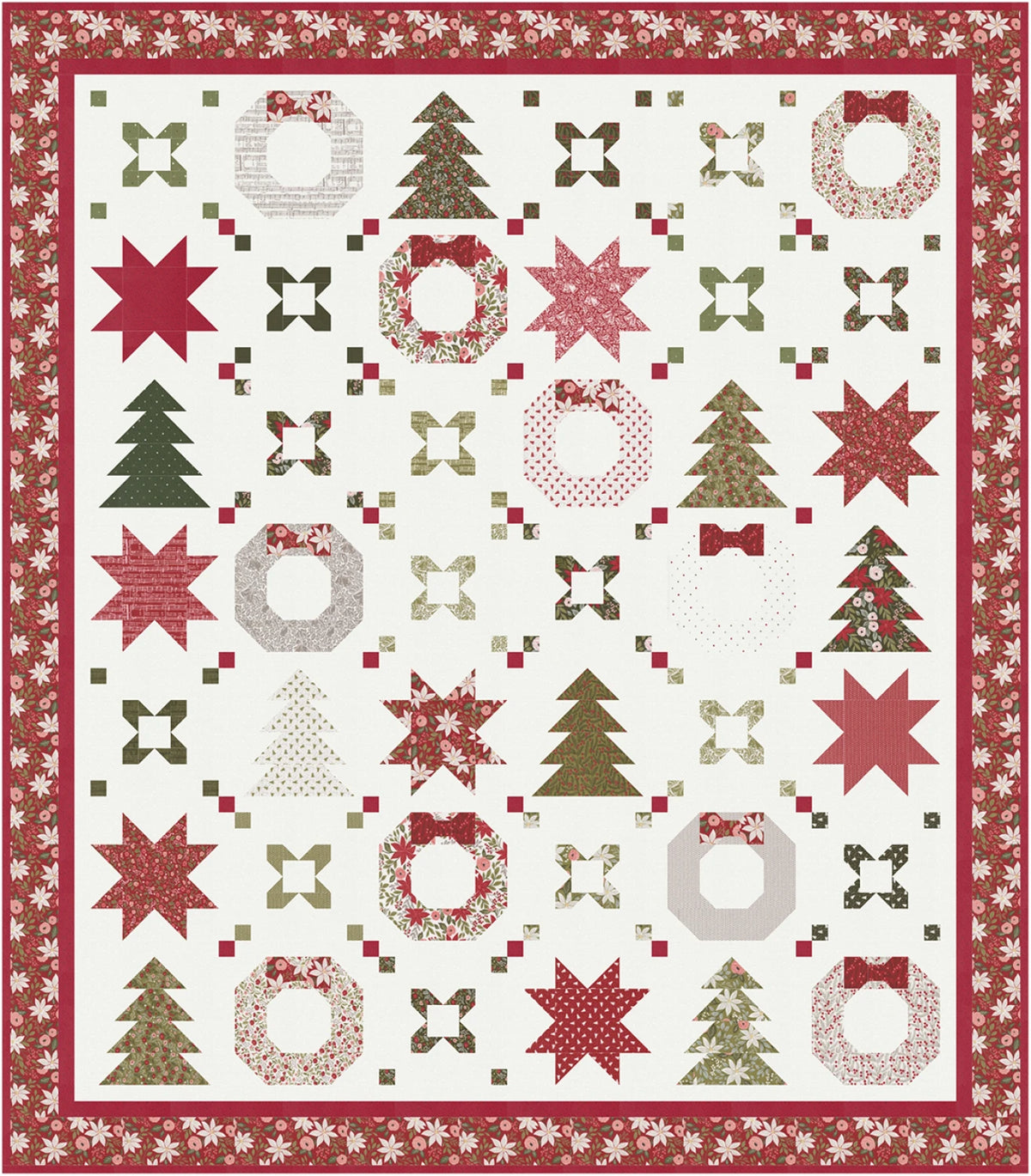 Holiday Connections Quilt Pattern - image 2 - quilting pattern with step-by-step instructions