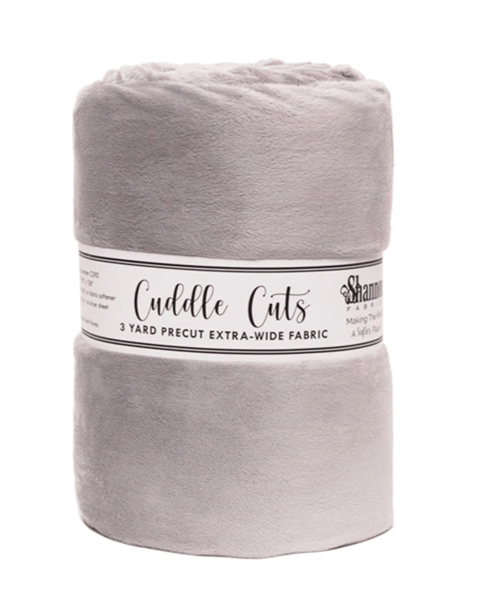 Cuddle Cuts Silver 3 Yard Precut Wide Quilt Fabric - wide quilt backing fabric for longarm quilting