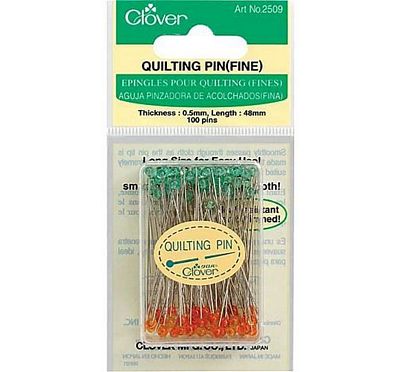Clover Quilting Pins Fine 100ct