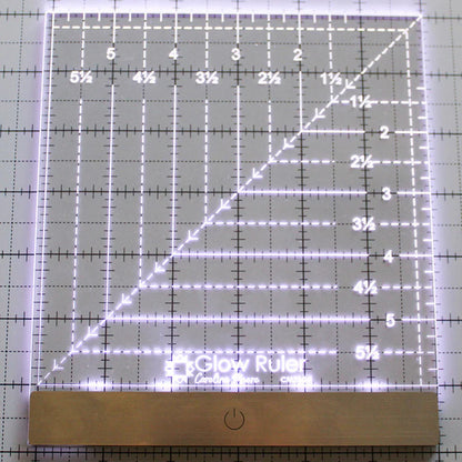 Carolina Moore 6" Glow Ruler - image 3 - quilting ruler for precision cutting