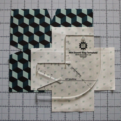 Mini Boxed Bag Template - image 2 - quilting supply from Quilted Joy