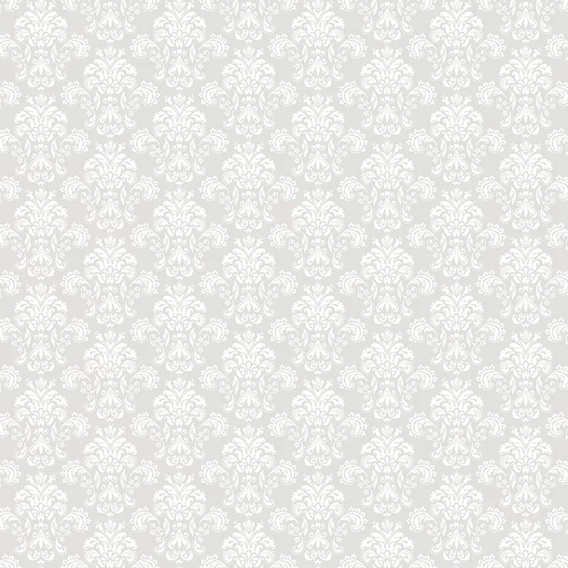 Elegant Essentials Damask White Pearl Fabric Yardage - quilt fabric for sewing and quilting projects