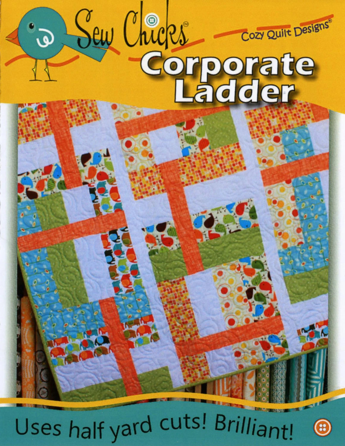 Sew Chicks - Corporate Ladder Quilt Pattern - image 1 - quilting pattern with step-by-step instructions