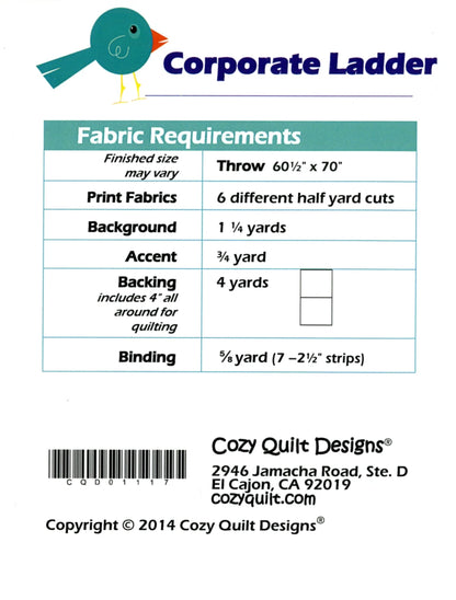 Sew Chicks - Corporate Ladder Quilt Pattern - image 2 - quilting pattern with step-by-step instructions