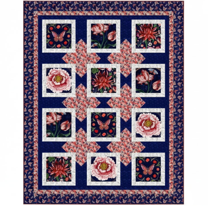 Cameo Appearance Quilt Kit - image 2 - complete quilt kit with fabric and instructions