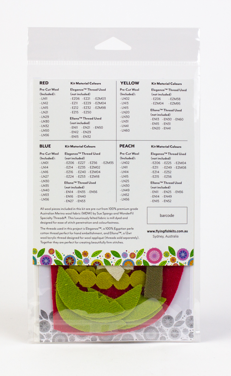 Wendy Williams Red Caravan wool kit fabric pieces