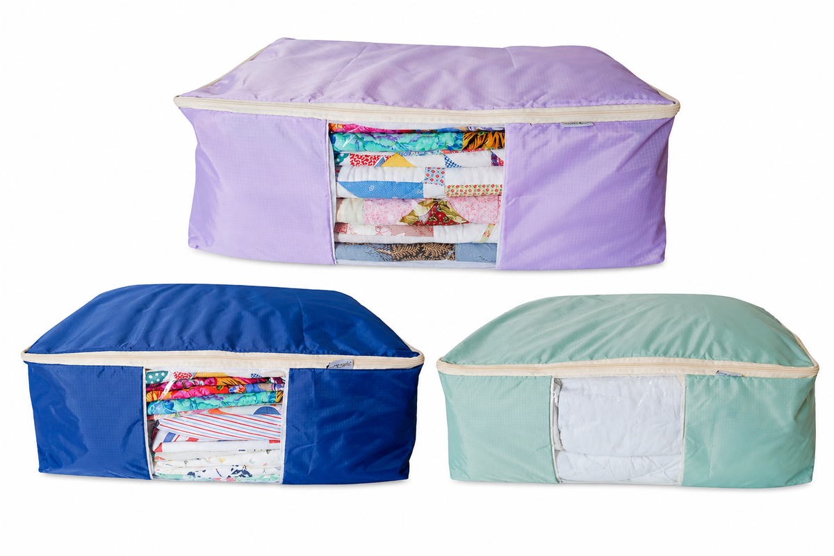 Madam Sew quilt storage bag lifestyle image
