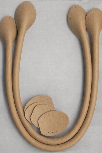Leather Like Bag Handles 20in Beige - image 1 - quilting supply from Quilted Joy
