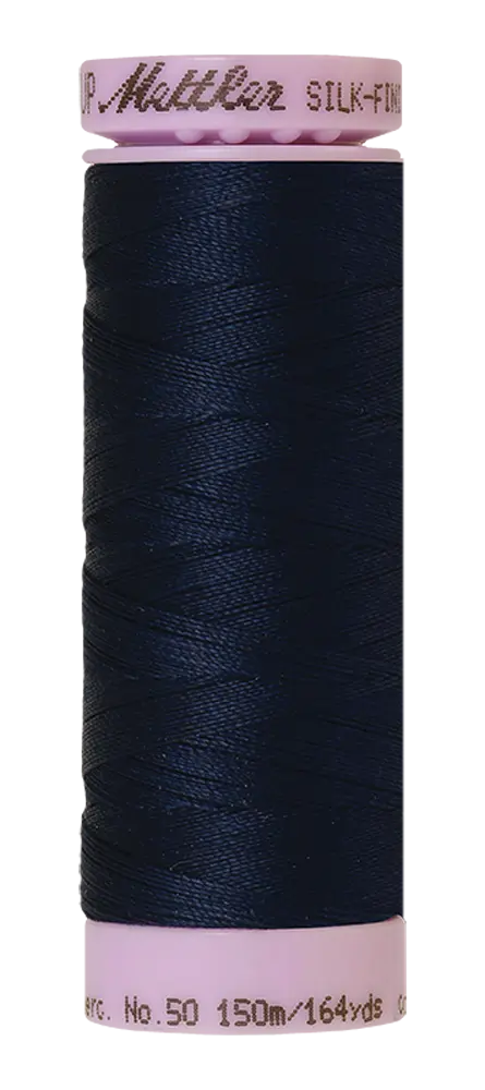 Mettler Cotton Silk Finish 50wt 150m Concord - quilting supply from Quilted Joy