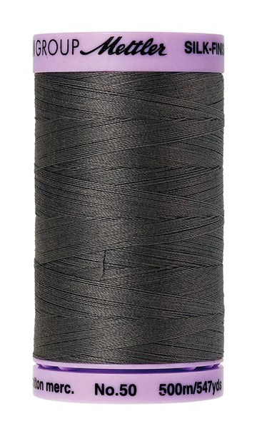 Mettler Cotton Silk Finish 50wt 500m Dark Charcoal