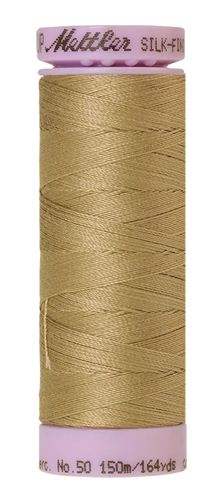 Mettler Cotton Silk Finish 50wt 150m Dark Rattan - quilting supply from Quilted Joy