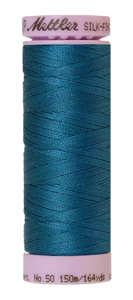 Mettler Cotton Silk Finish 50wt 150m Dark Turquoise