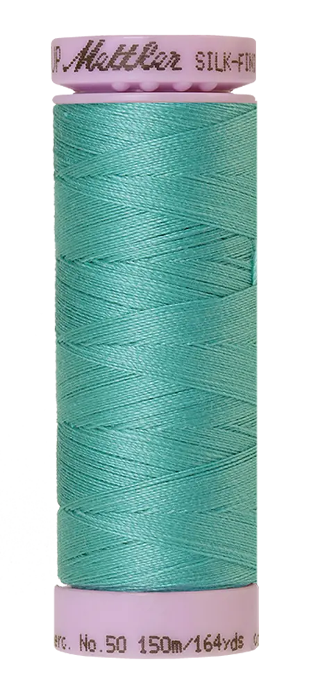 Mettler Cotton Silk Finish 50wt 150m Deep Aqua