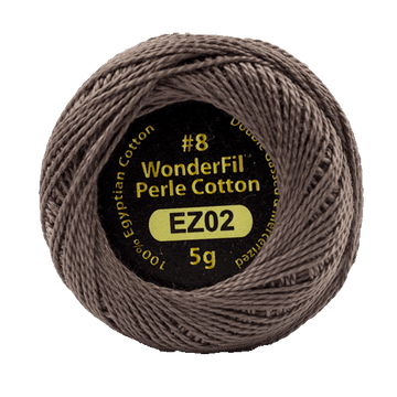 Eleganza Perle Cotton Burnished Steel 2 hand embroidery thread