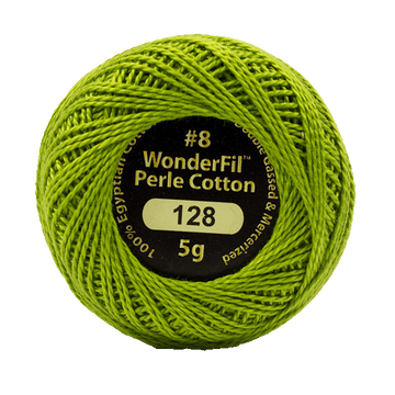 Eleganza Perle Cotton Key Lime color 128 hand embroidery thread