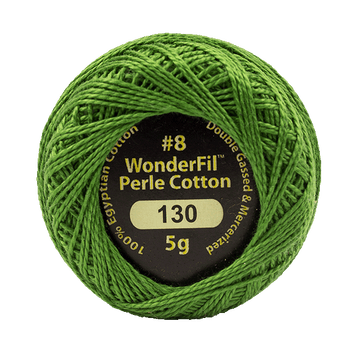 Eleganza Perle Cotton Cypress color 130 hand embroidery thread