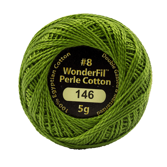 Eleganza Perle Cotton Tart Capers color 146 hand embroidery thread