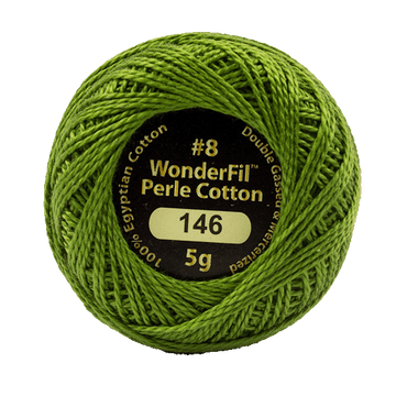 Eleganza Perle Cotton Tart Capers color 146 hand embroidery thread