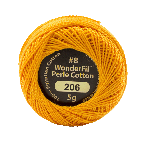 Eleganza Perle Cotton Plump Pumpkin 206 hand embroidery thread