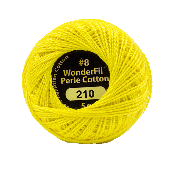 Eleganza Perle Cotton Lemon Peel 210 hand embroidery thread