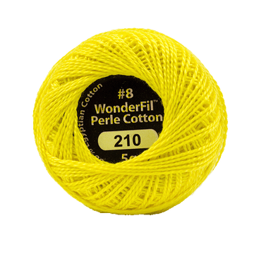 Eleganza Perle Cotton Lemon Peel 210 hand embroidery thread