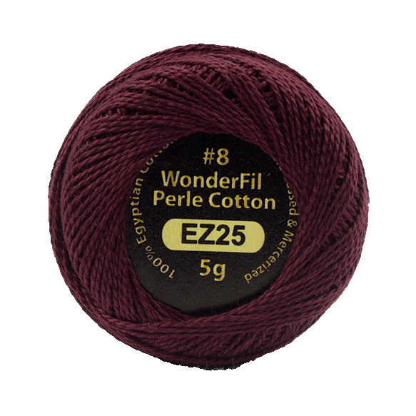 Eleganza Perle Cotton Rosewood 25 hand embroidery thread