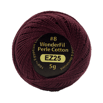 Eleganza Perle Cotton Rosewood 25 hand embroidery thread