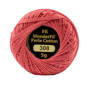 Eleganza Perle Cotton Raspberry Frosting 308 hand embroidery thread