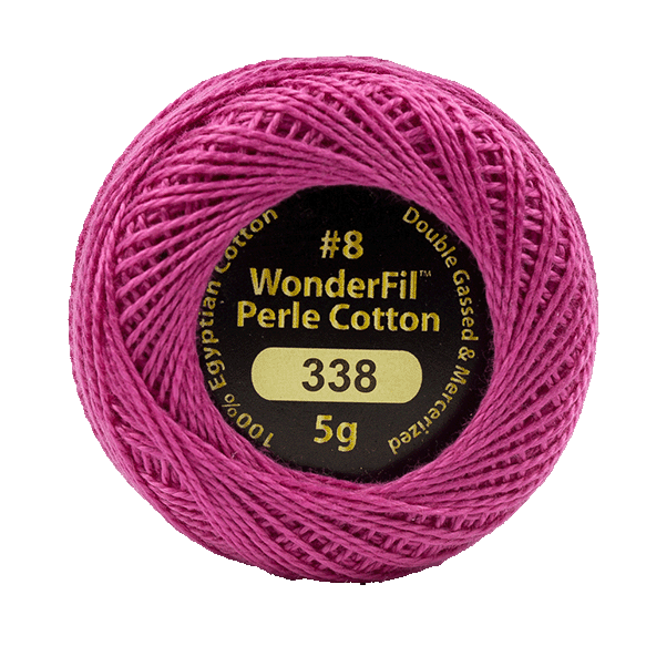 Eleganza Perle Cotton Azalea 338 hand embroidery thread